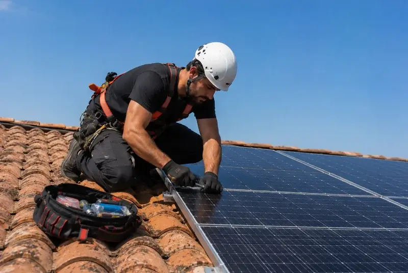 Maintenance et monitoring de panneaux solaires à Messimy-sur-Saône